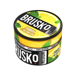 Табак Brusko Medium, 50гр "Лимон с мелисой"